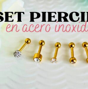 Set Piercing en Acero Inoxidable